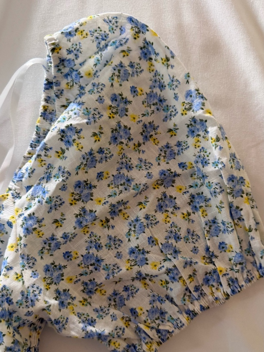 NEW Kingston Grey Floral-Printed Blouse IVY BLUE COLOR Size L